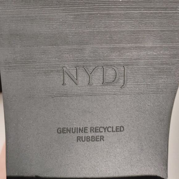 NYDJ Eileenspcs Ankle Boots Lace-Up Block Heel Soft Suede Blue Womens Size 5.5 - Picture 7 of 9